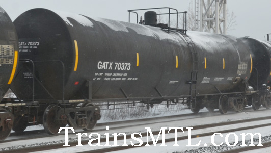 Car/wagon GATX70373 left side / coté gauche